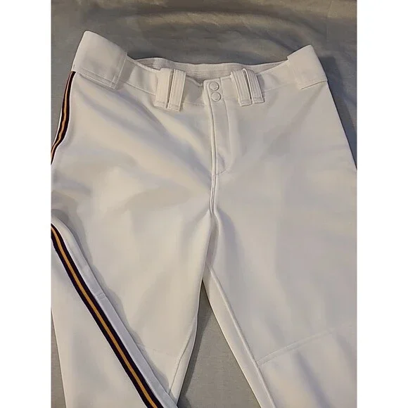 Mizuno Performance Women’s Softball Pants L White Belted waist - Picture 4 of 11